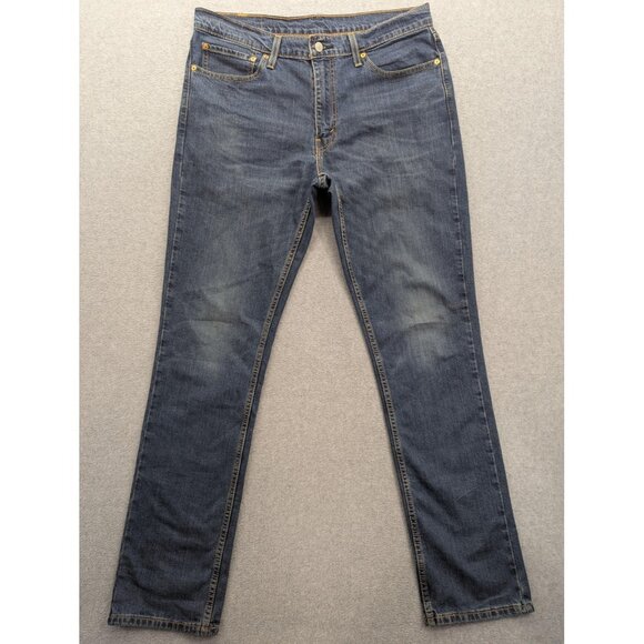 Levi's 511 Jeans Mens 36x34 Blue Slim Fit Stretch Denim Zip Fly 5 Pocket Red Tab - Picture 1 of 14
